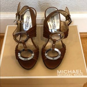 (US 4) Michael Kors Brown Heels